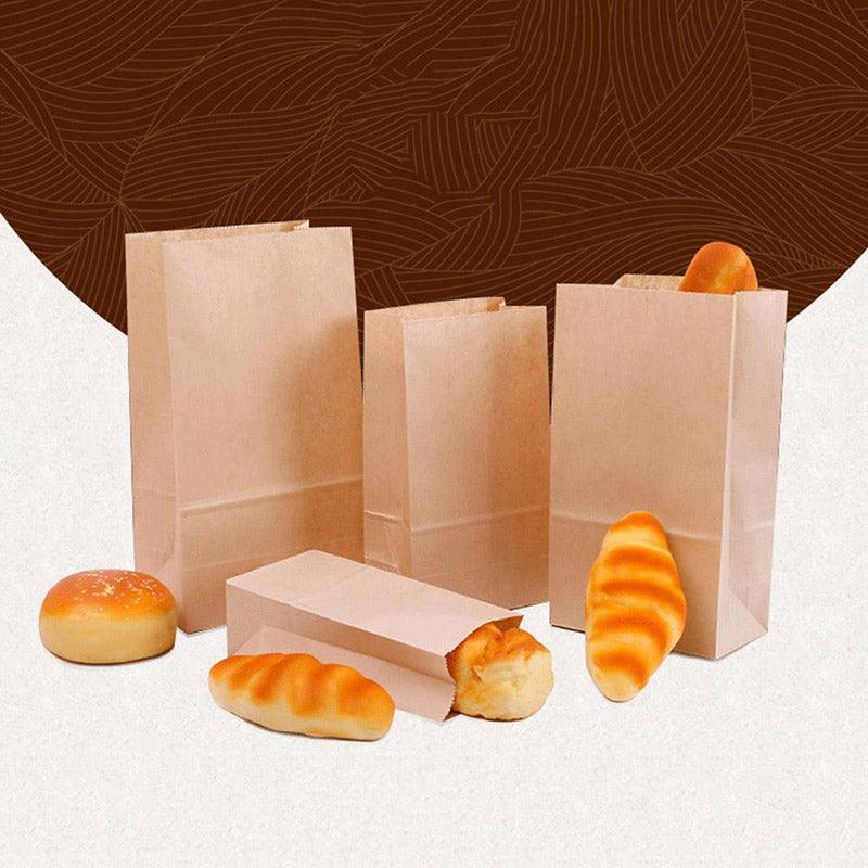 Brown Kraft Paper Bags Take Away Food Lolly Grocery Buffet Craft Gift Market Bag - 12X 7 X 21.5CM 5