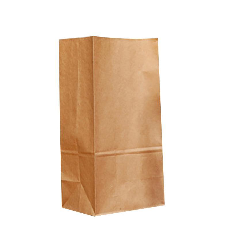 Brown Kraft Paper Bags Take Away Food Lolly Grocery Buffet Craft Gift Market Bag - 12X 7 X 21.5CM 8