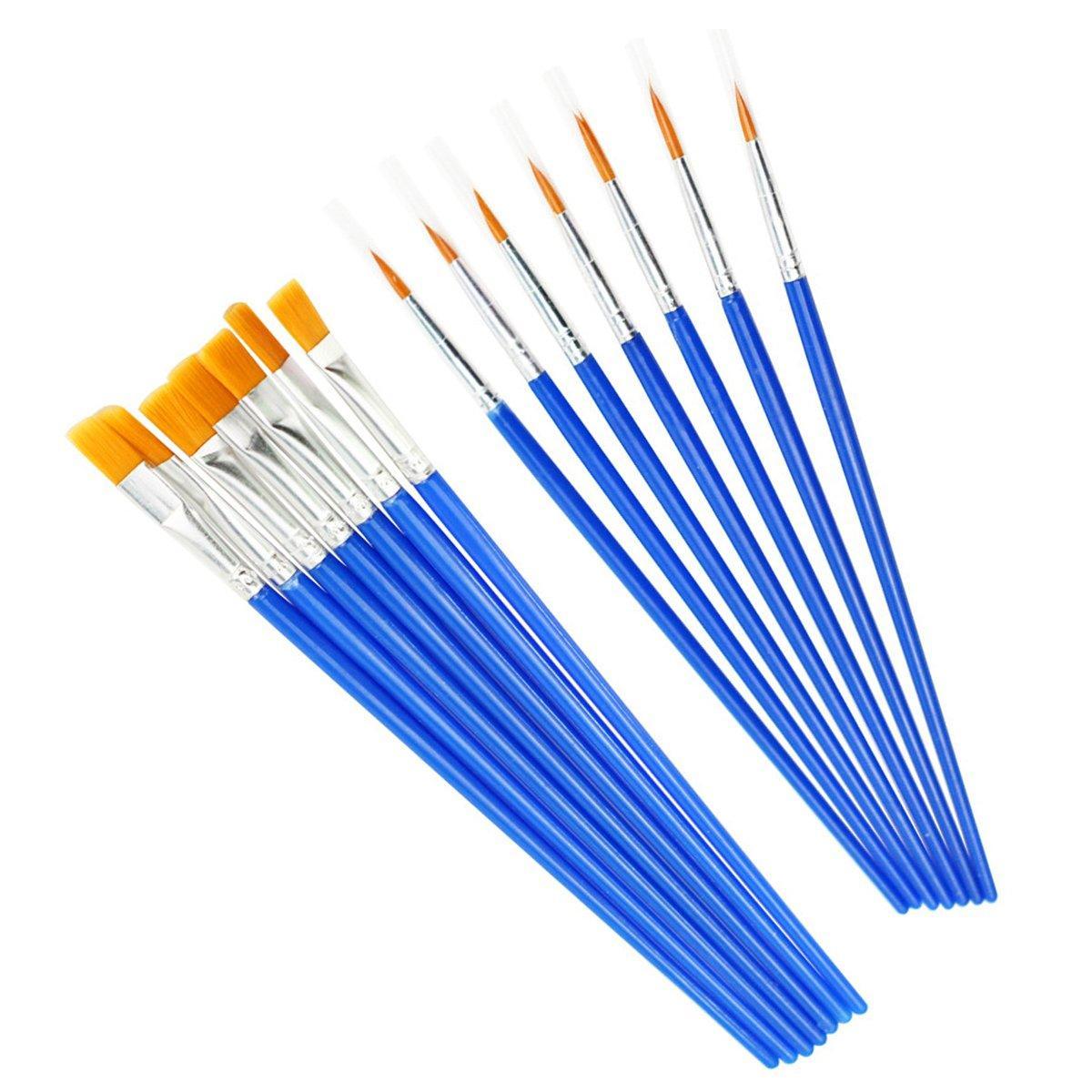 50/100PCS Plastic Flat Tip Hook Line Brushes for DIY Ceramics and Watercolor Painting - 50PCS Hook Line Pen