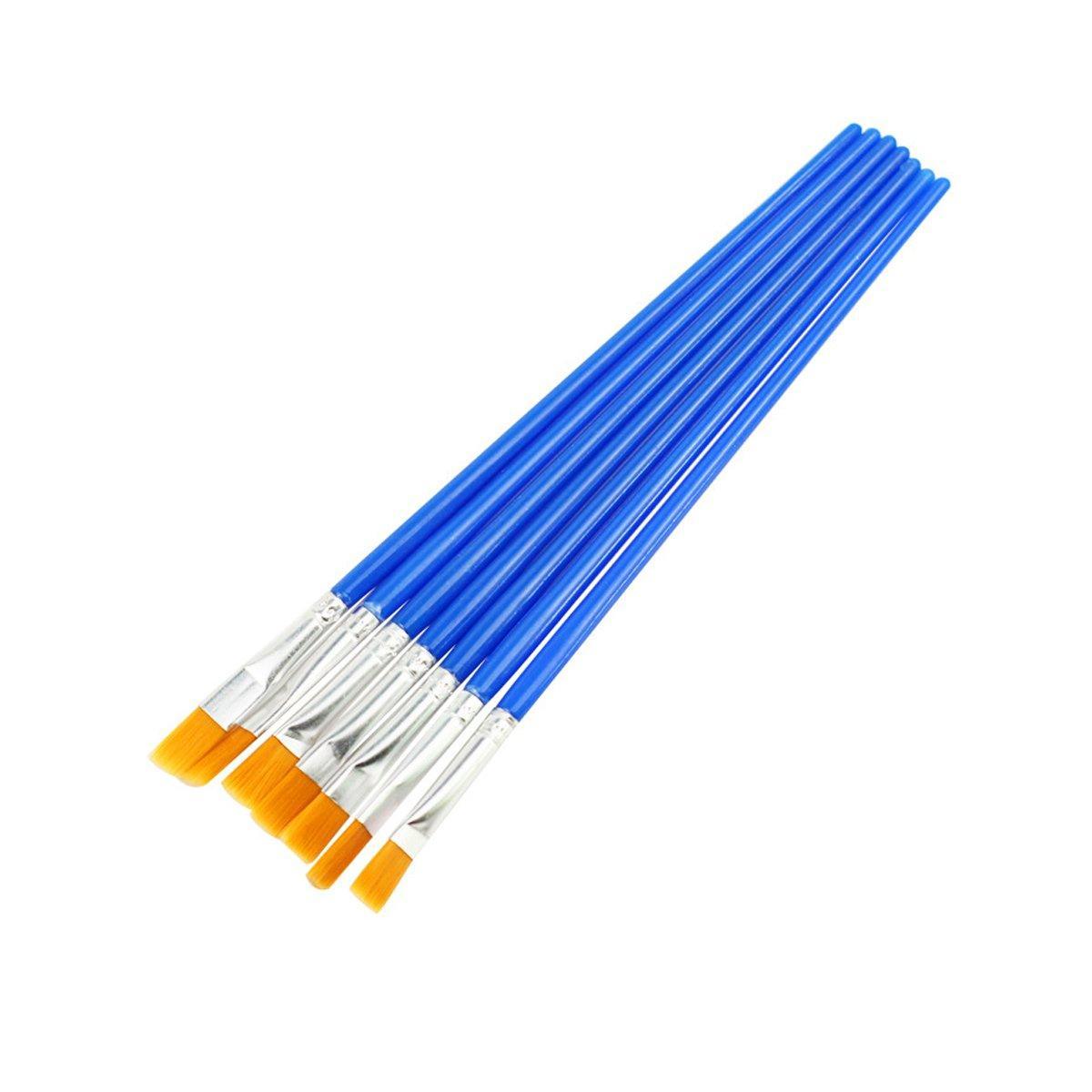 50/100PCS Plastic Flat Tip Hook Line Brushes for DIY Ceramics and Watercolor Painting - 50PCS Hook Line Pen 6