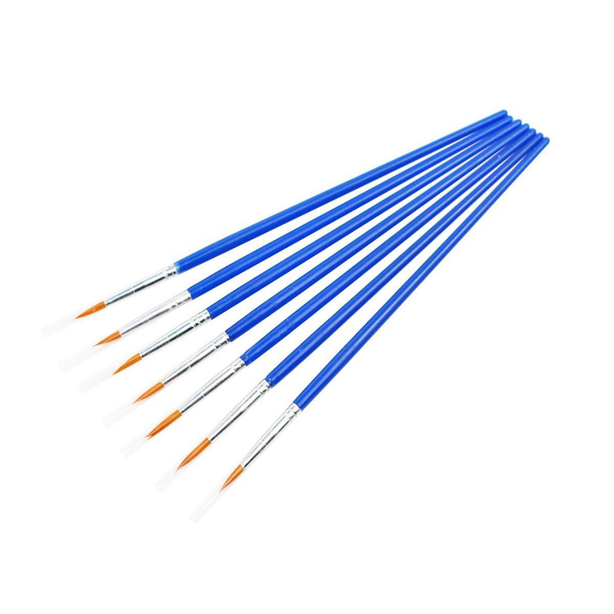 50/100PCS Plastic Flat Tip Hook Line Brushes for DIY Ceramics and Watercolor Painting - 50PCS Hook Line Pen 7