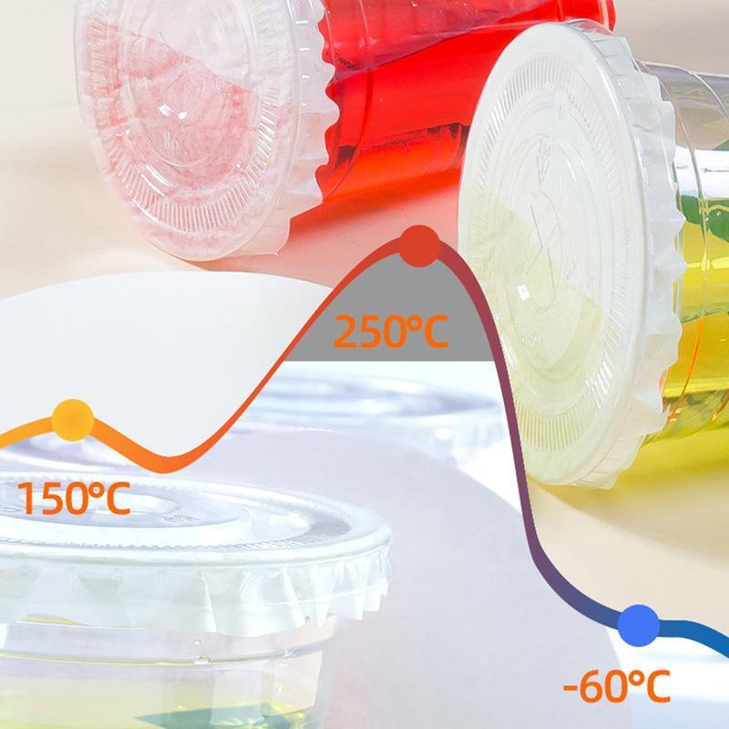 1000pcs Leak-proof Milk Tea Paper Cups Drink Containers Party Favors Supplies - 14cm 5