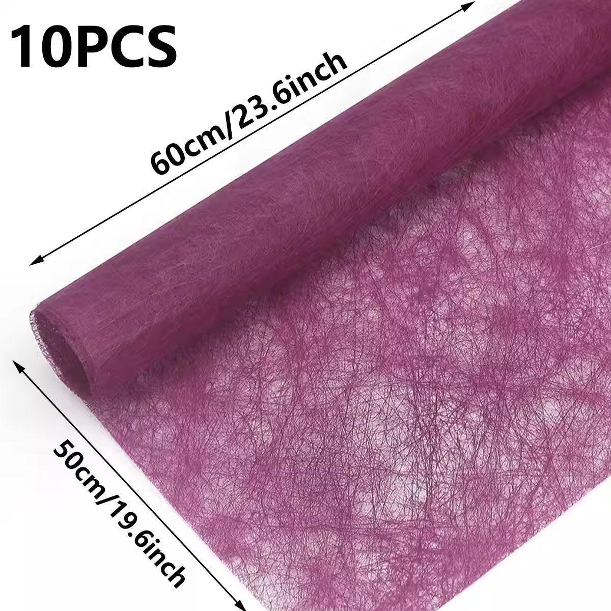 10pcs High Quality Flower Wrapping Paper DIY Bouquet Gift Wrap Floral Supplies - Army Green 3