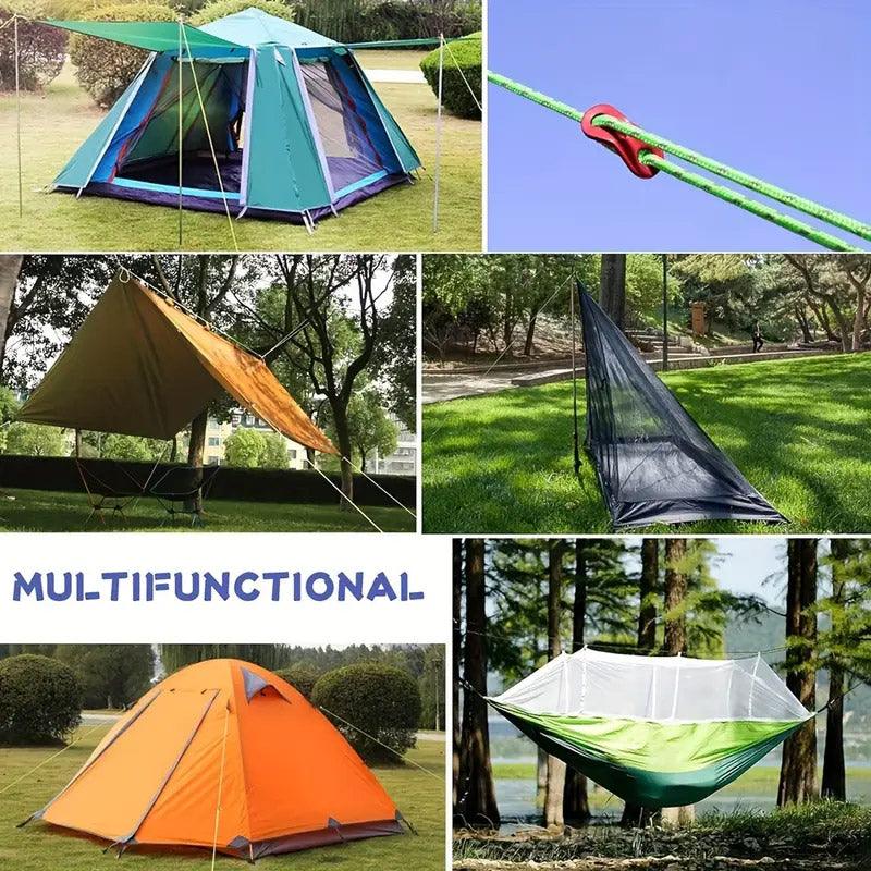 100m Paracord Outdoor Camping Binding Braided Rope Survival Gear Hiking Rope - Orange 5