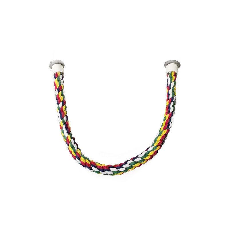 Parrot Rope Perch Colourful Bird Cage Toy Cotton Bungee Swing for Pet Birds - 60CM 7