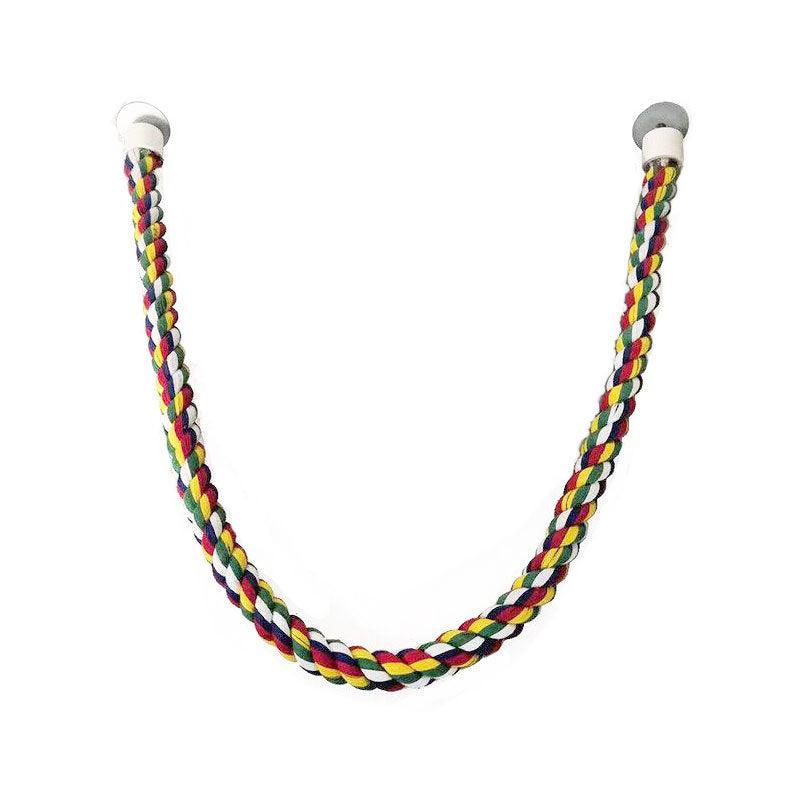Parrot Rope Perch Colourful Bird Cage Toy Cotton Bungee Swing for Pet Birds - 60CM 8