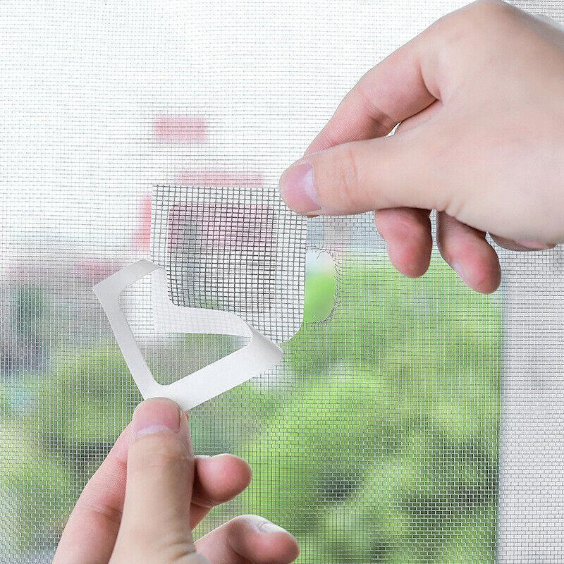12X Fly Screen Net Repair Tape Patch Adhesive Door Curtain For Mending Holes Set 3