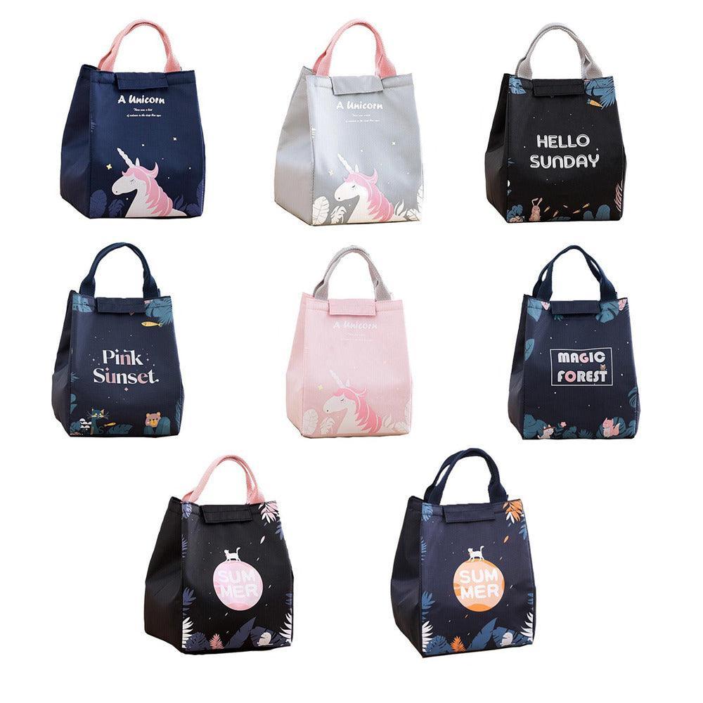 Portable Insulated Thermal Lunch Box Carry Tote Picnic Case Storage Bag 18x24x15cm - E08 (18x24x15cm)