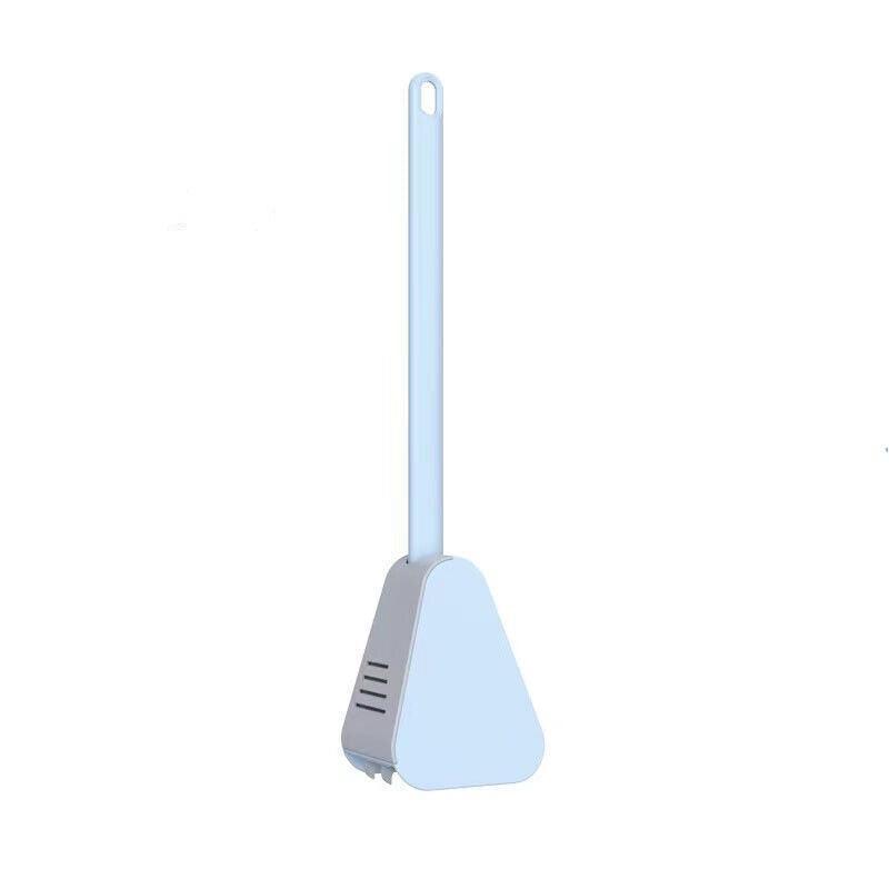 Golf Toilet Brush Long-Handled Toilet Brush Wall-Mounted Silicone Toilet Brush - Blue 8