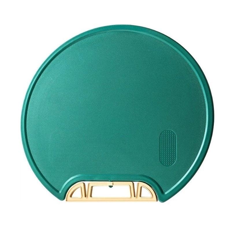 Round Green Plastic Kitchen Chopping Board Household Food Cutting Board Tool - 35cm 7