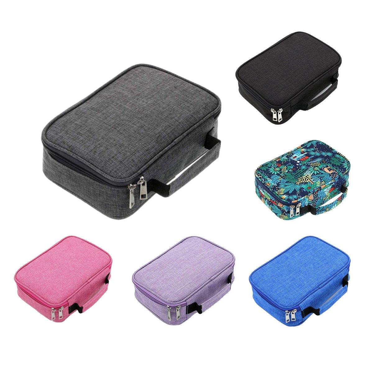 Large Capacity Waterproof Pen Pouch Pencil Case Student Stationery Storage Bag - Grey