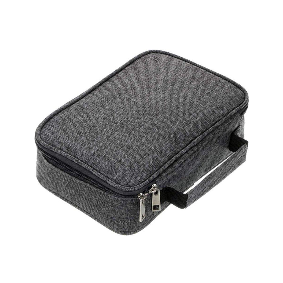 Large Capacity Waterproof Pen Pouch Pencil Case Student Stationery Storage Bag - Grey 7