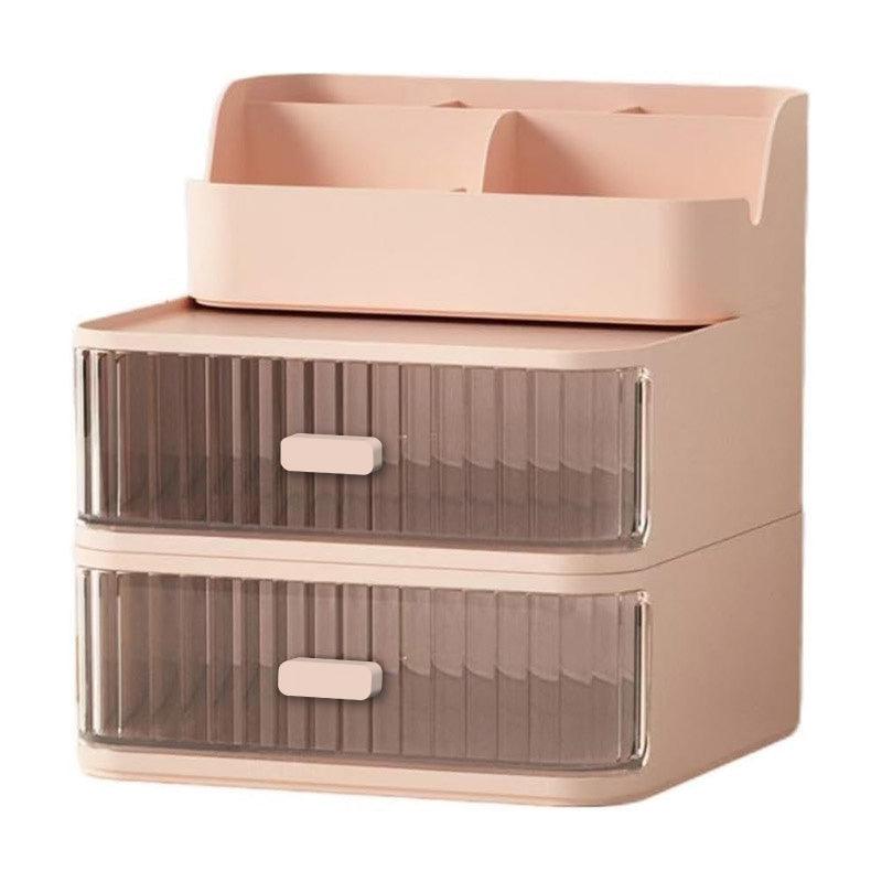 Drawer Storage Box Stationery Cosmetic Organizer Multi Purpose Desktop Holder - Green 7