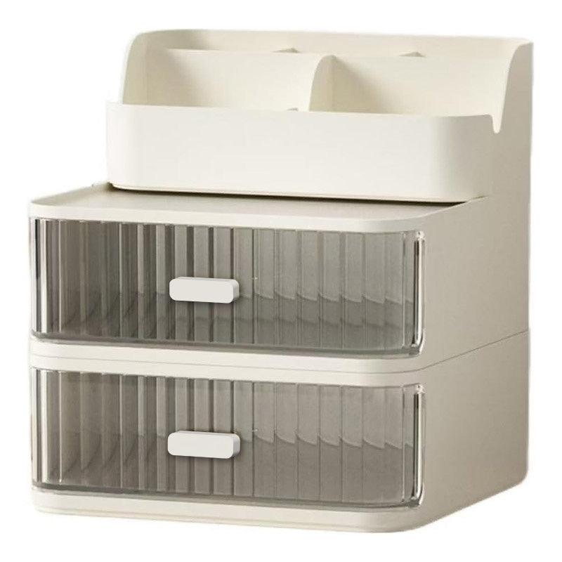 Drawer Storage Box Stationery Cosmetic Organizer Multi Purpose Desktop Holder - Green 8