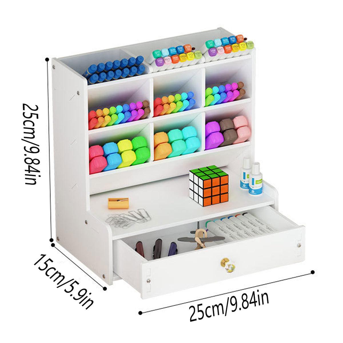 Office Desk Organizer Storage Drawer Pen Pencil Holder DIY Case Storage Rack 3