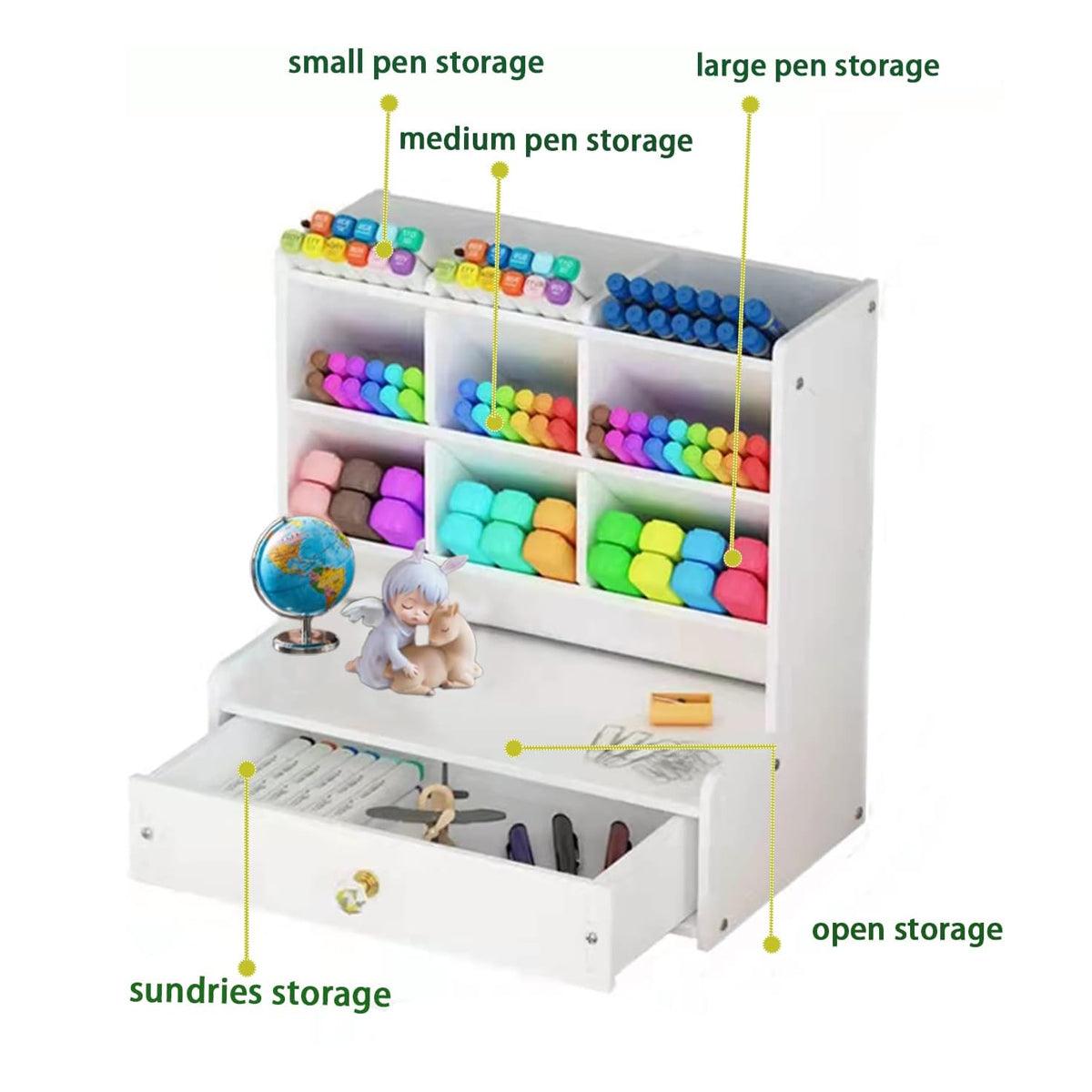 Office Desk Organizer Storage Drawer Pen Pencil Holder DIY Case Storage Rack 5