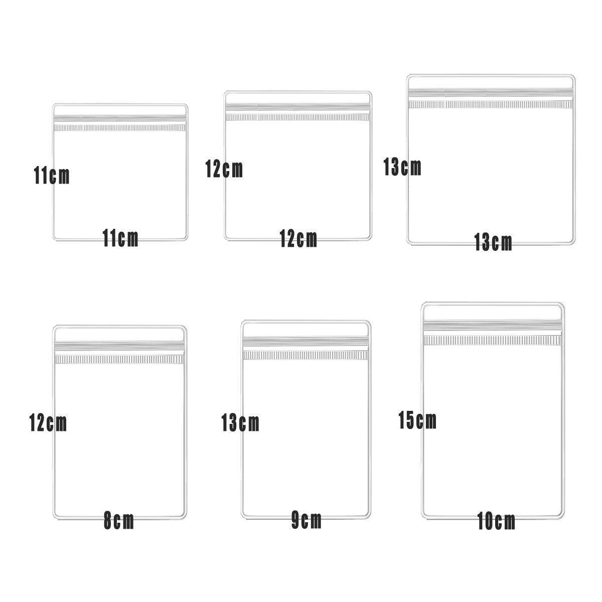 100pcs PVC Self-Sealing Jewelry Bags Anti-Oxidation Storage Dustproof Bags - 12*12cm 3