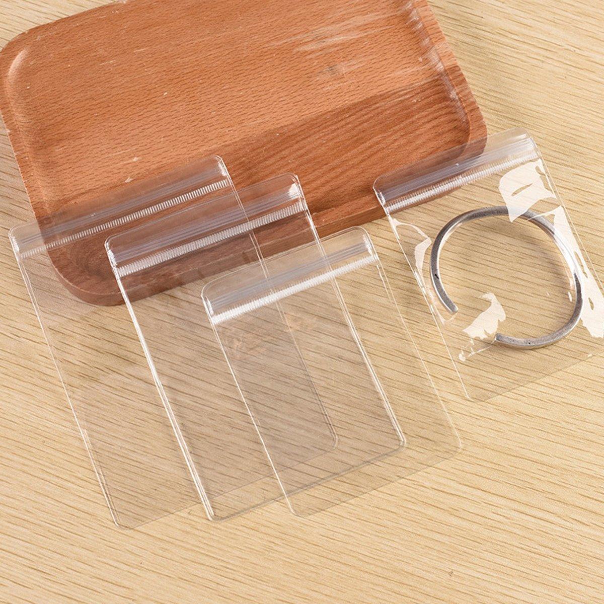 100pcs PVC Self-Sealing Jewelry Bags Anti-Oxidation Storage Dustproof Bags - 7*10cm 5