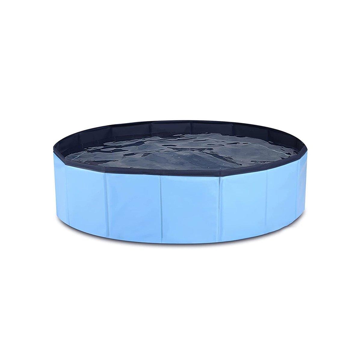 Pet Swimming Pool Foldable Portable Pool for Dogs Outdoor Summer Play - Grey-80x20cm 6