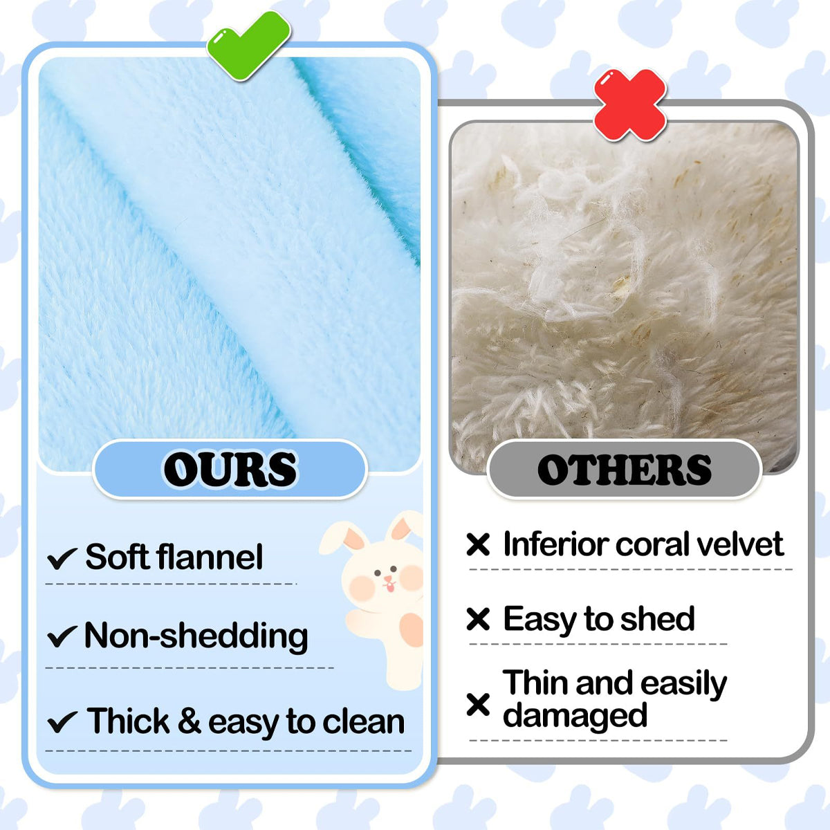 Small Animal Bed Cushion Plush Sleeping Mat for Pet Carrier Cage Nest Hamster - Pink 4