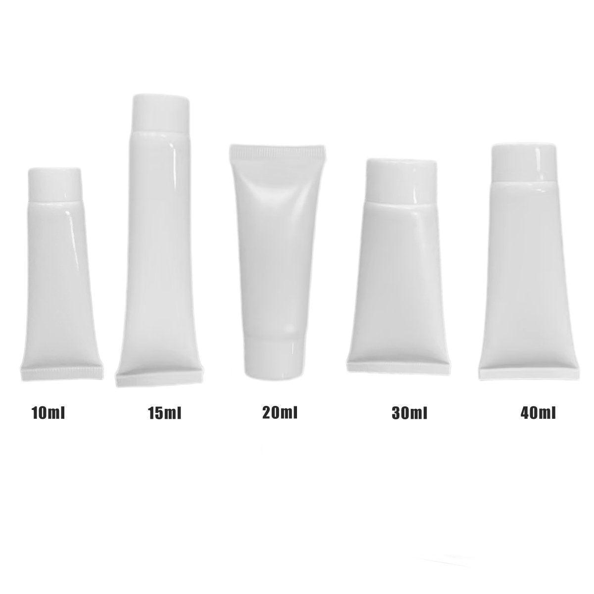 10x Soft Cosmetic Tubes for Face Wash Hand Cream Lotion Packaging Containers - 10ml 3