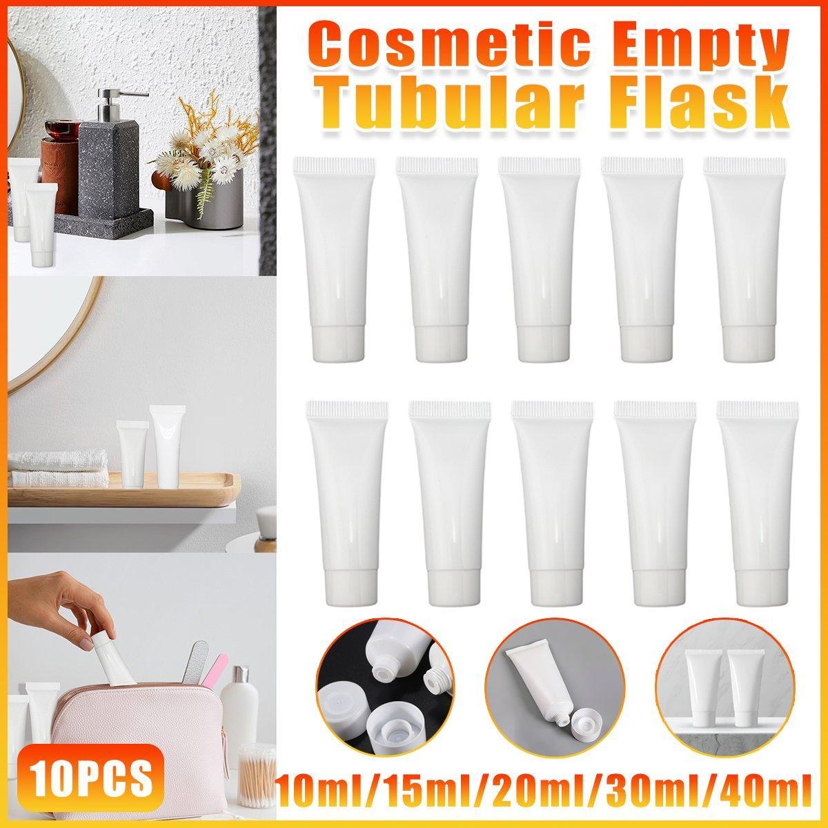 10x Soft Cosmetic Tubes for Face Wash Hand Cream Lotion Packaging Containers - 30ml
