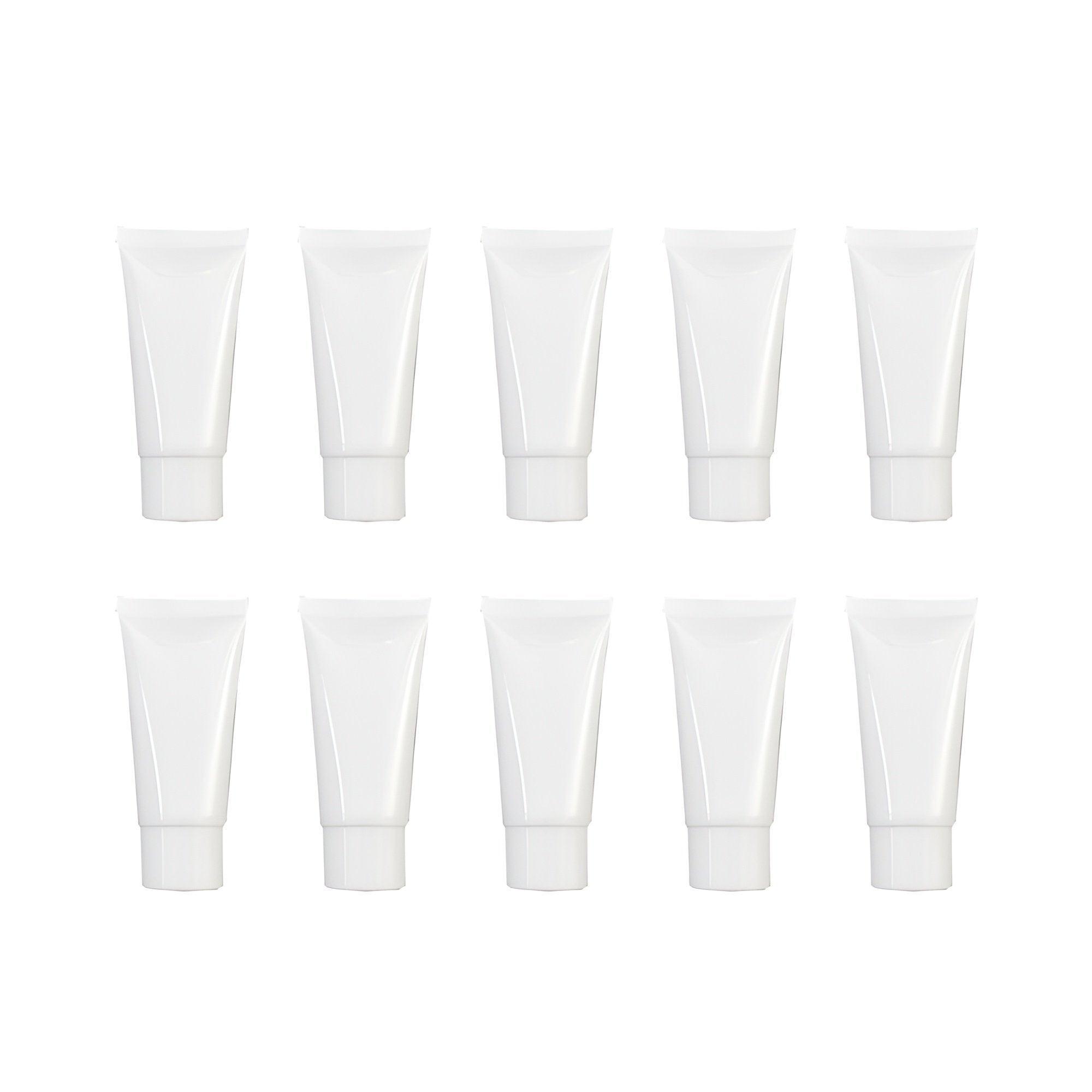 10x Soft Cosmetic Tubes for Face Wash Hand Cream Lotion Packaging Containers - 30ml 10