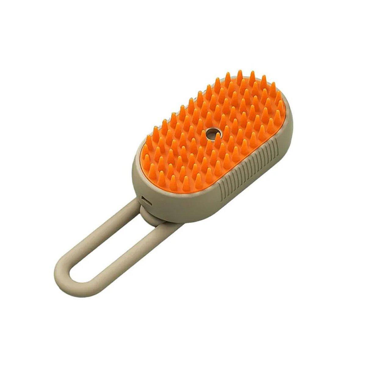 Mango Pet Massage Comb Spray Brush for Dogs Cats Grooming Shedding Detangler - Brown 6