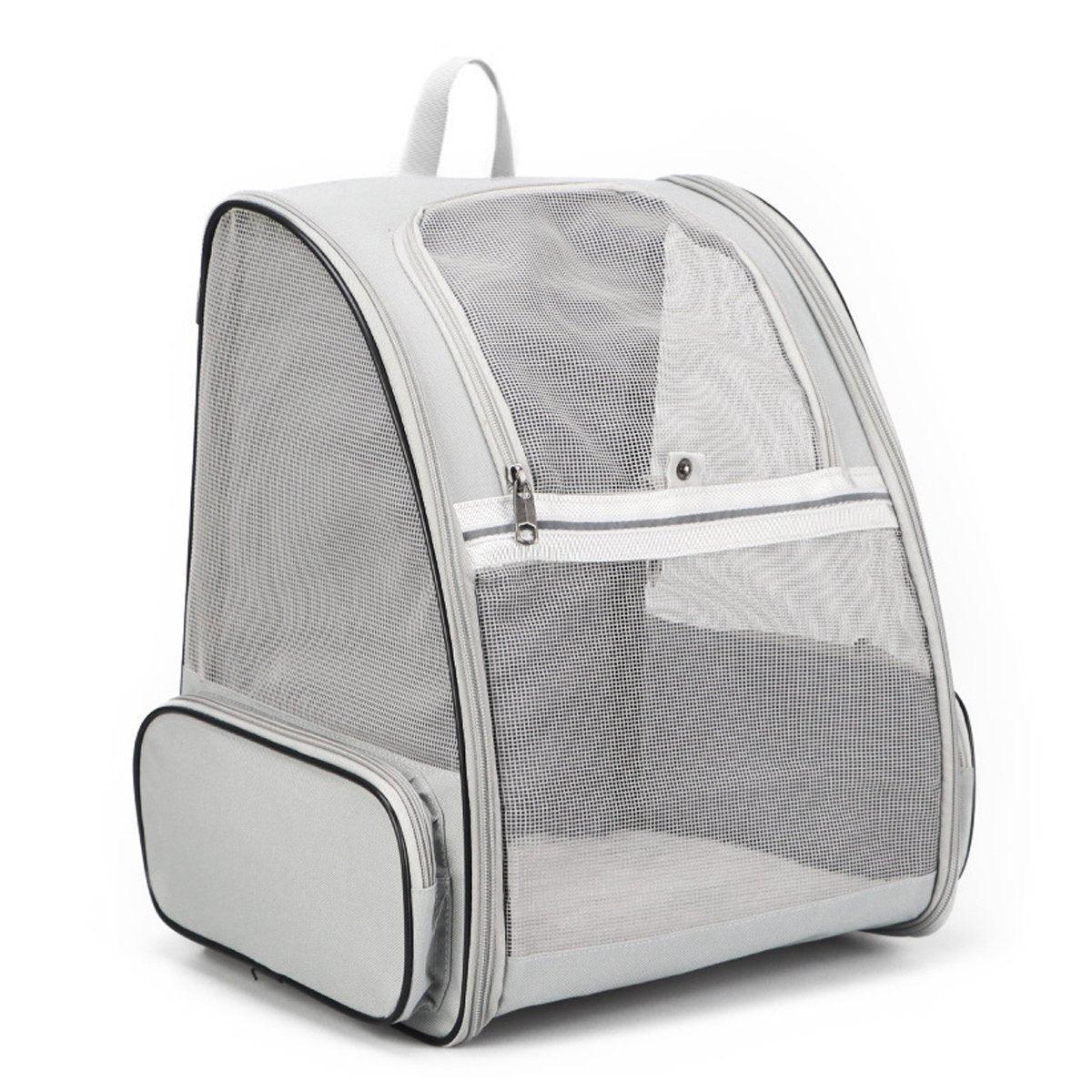 Large Foldable Breathable Portable Cat Dog Bag Outdoor Shoulder Pet Backpack - Blue 6