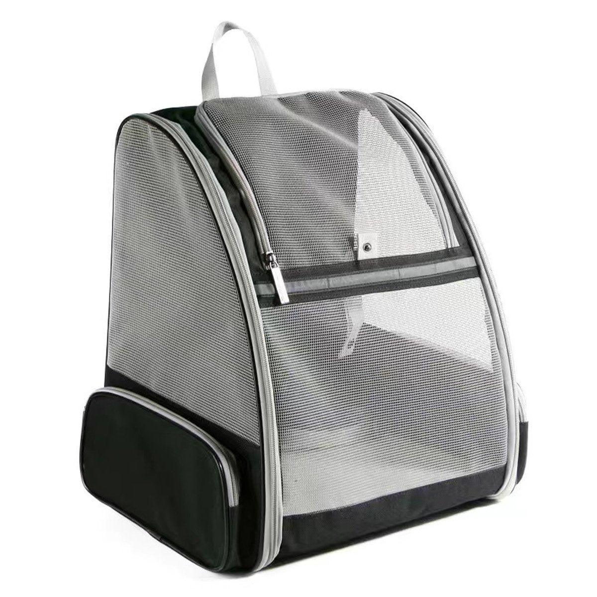 Large Foldable Breathable Portable Cat Dog Bag Outdoor Shoulder Pet Backpack - Pink 7