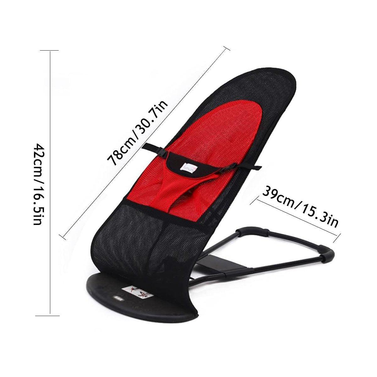 Pet Rocking Chair for Dogs Cats Foldable Pet Bed Portable Sleeping Lounger Chair - Red 3