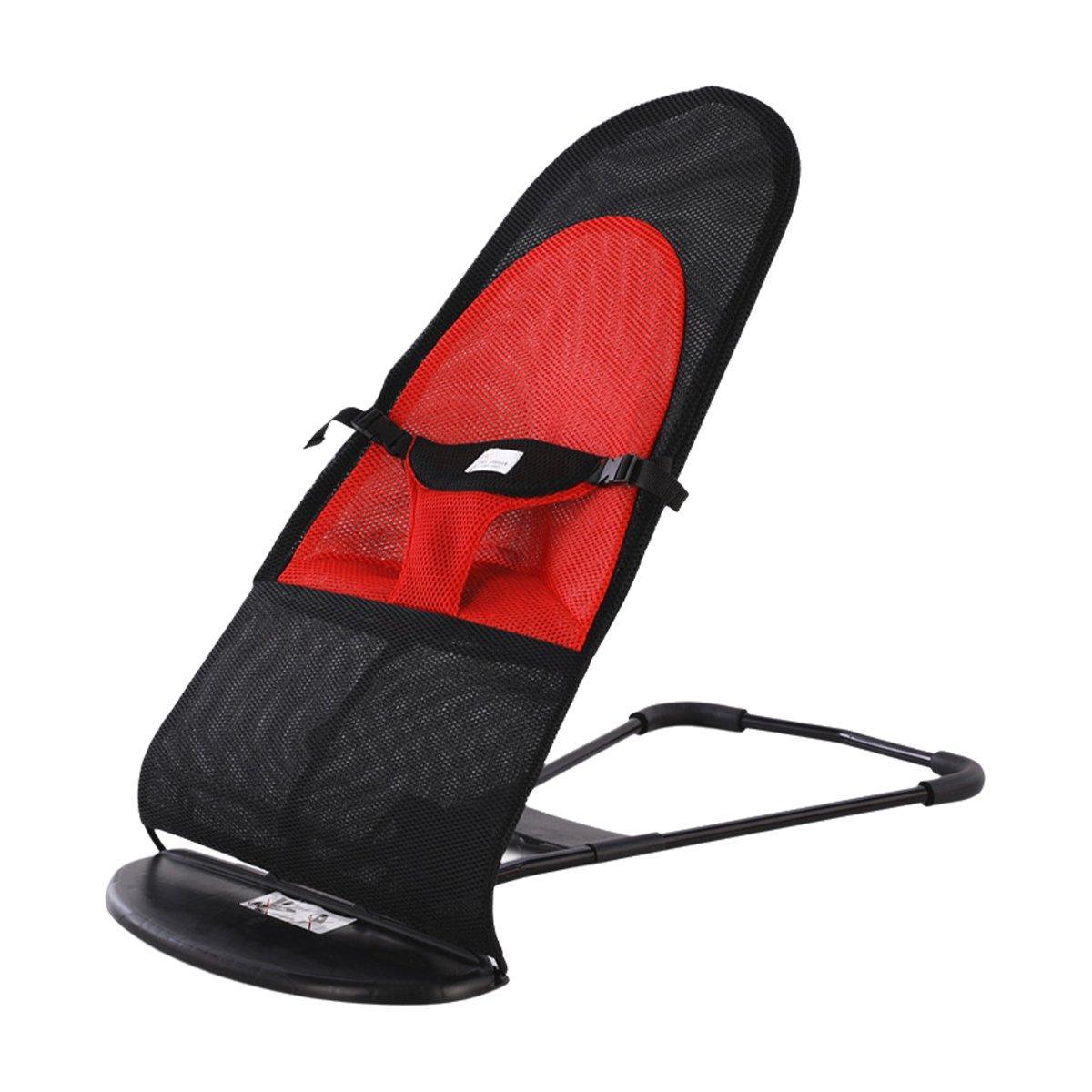 Pet Rocking Chair for Dogs Cats Foldable Pet Bed Portable Sleeping Lounger Chair - Red 6