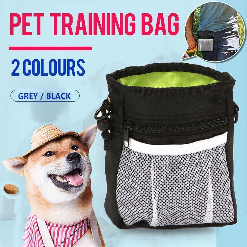 Dog Training Treat Pouch Pet Snack Bag Large Capacity Puppy Waist Bags Agility - Grey 3