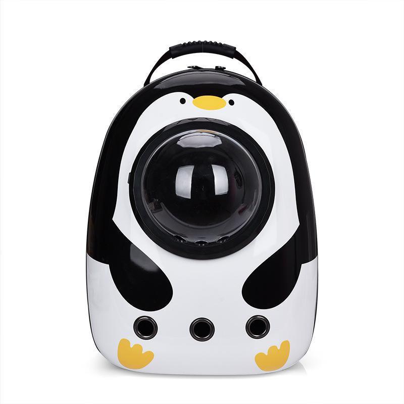 Cat Dog Backpack Carrier Breathable Pet Carrier Bag for Outdoor Travel - Penguin 7