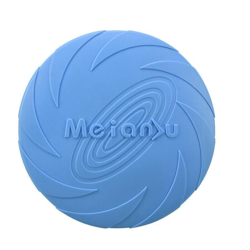 Frisbee Toy for Dogs Outdoor Fetch Training Soft Rubber Pet Flying Disc 18cm - Green 6