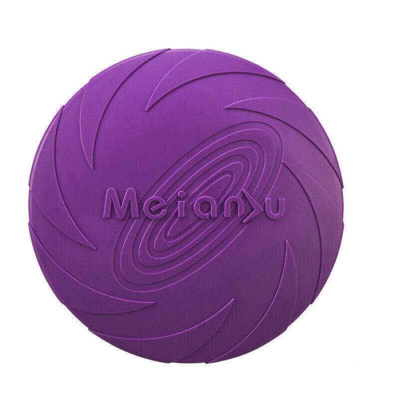 Frisbee Toy for Dogs Outdoor Fetch Training Soft Rubber Pet Flying Disc 18cm - Green 9