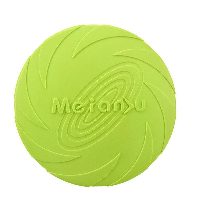 Frisbee Toy for Dogs Outdoor Fetch Training Soft Rubber Pet Flying Disc 18cm - Orange 7