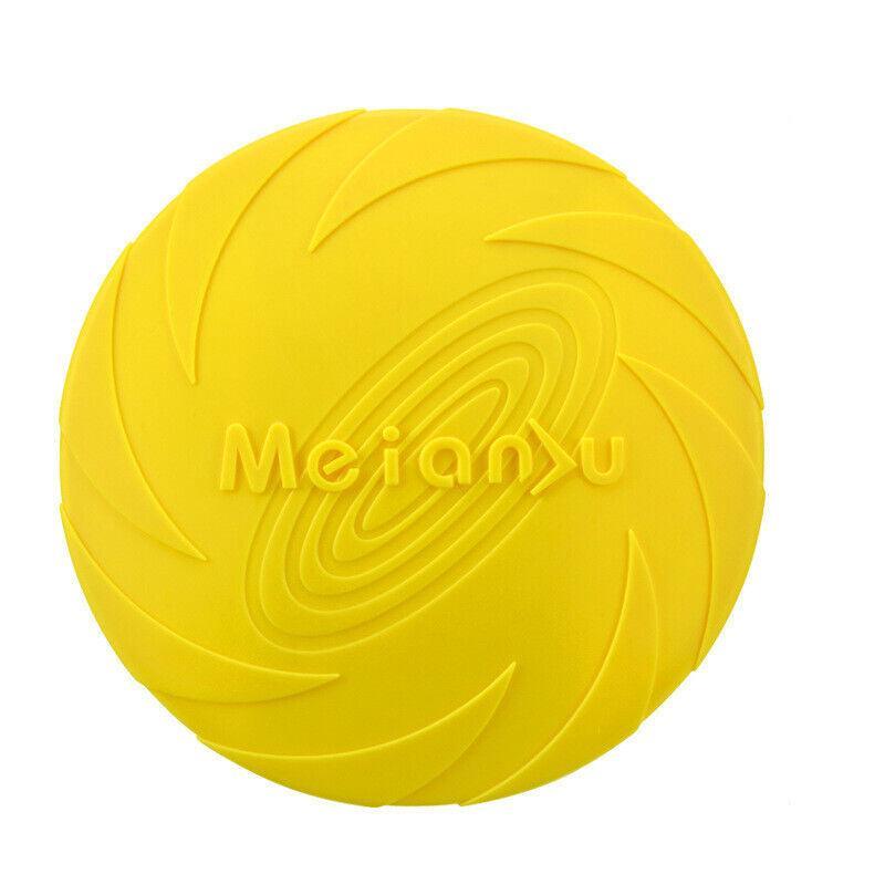 Frisbee Toy for Dogs Outdoor Fetch Training Soft Rubber Pet Flying Disc 18cm - Purple 10