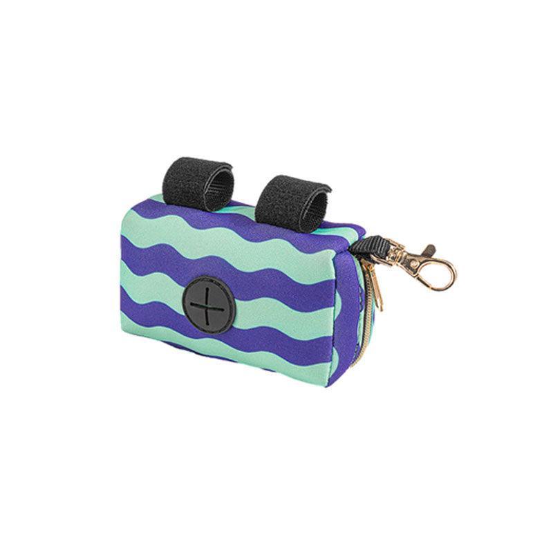 Pet Pouch Dog Poop Bag Container Dispenser Puppy Pick-Up Poo Waste Bags Holder - Purple 6