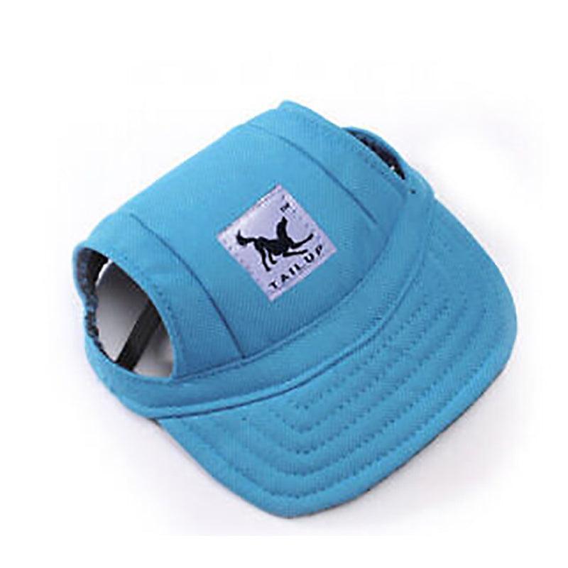 Dog Baseball Cap Outdoor Pet Sun Hat Summer Canvas Visor Puppy XL - Blue 8