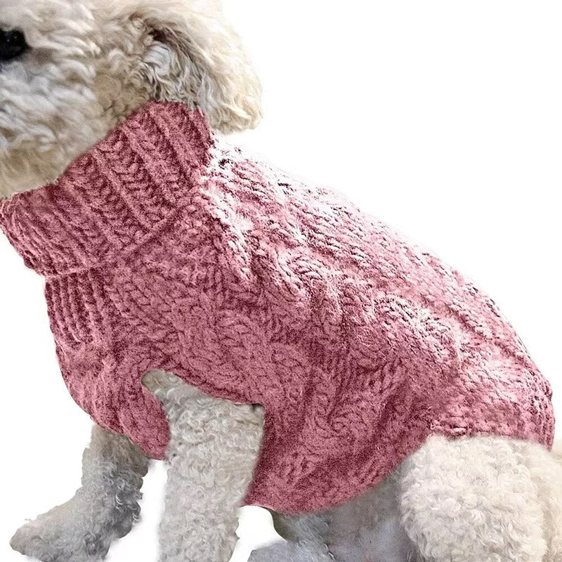 Puppy Dog Jumper Winter Warm Knitted Sweater Pet Clothes Small Dogs Coat Thermal S Size - Blue 6