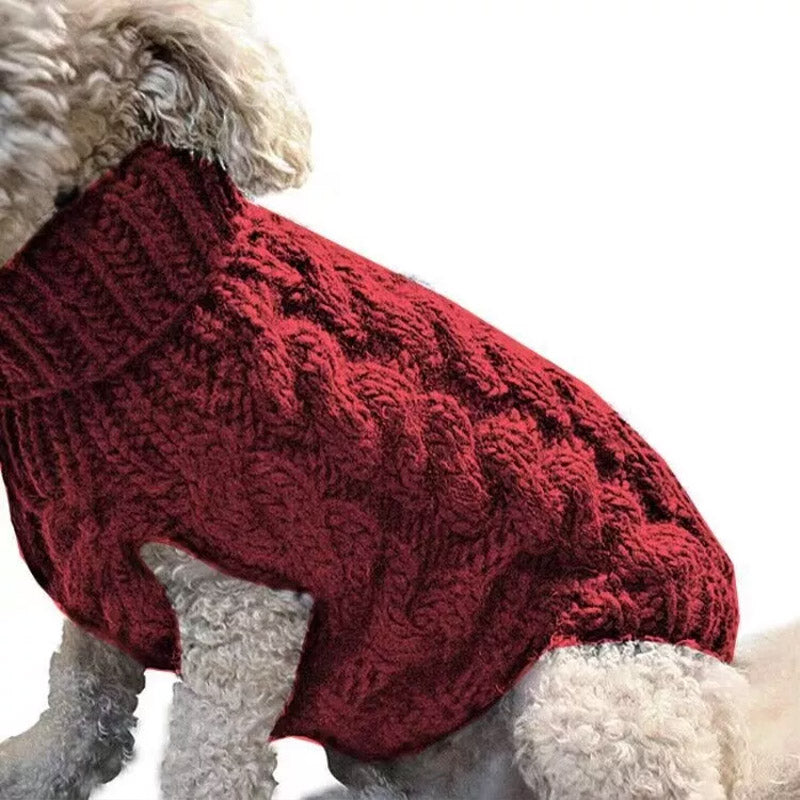 Puppy Dog Jumper Winter Warm Knitted Sweater Pet Clothes Small Dogs Coat Thermal S Size - Blue 10