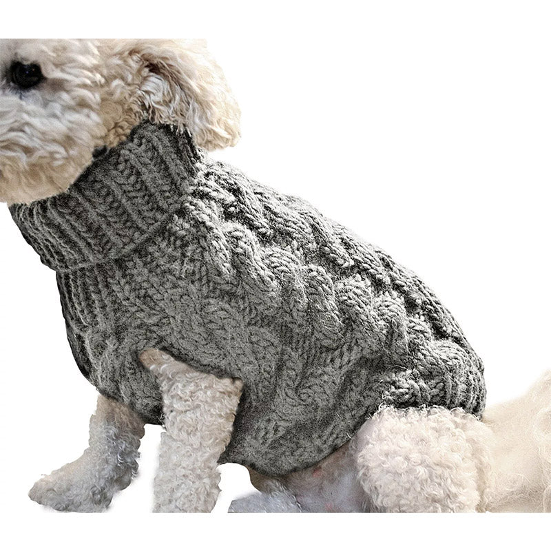 Puppy Dog Jumper Winter Warm Knitted Sweater Pet Clothes Small Dogs Coat Thermal S Size - Pink 8