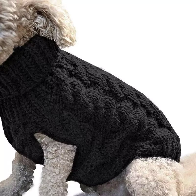 Puppy Dog Jumper Winter Warm Knitted Sweater Pet Clothes Small Dogs Coat Thermal S Size - White 9