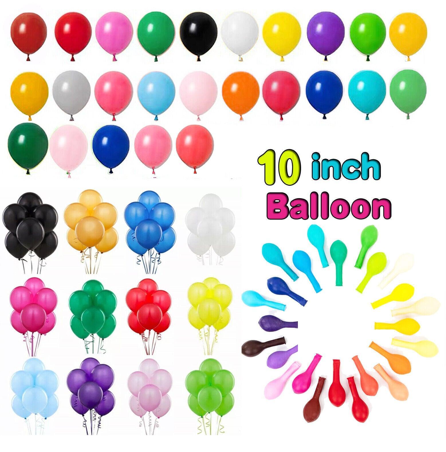 100PCS 10 Inch Latex Balloons Party Decorations Birthday Wedding Balloon Solid Colour - Green