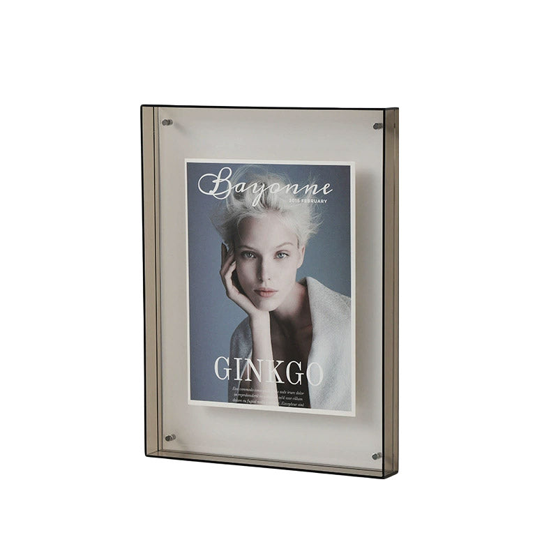 Acrylic Photo Frame Double-Sided Clear Display with Screw Mount – 16x21cm - Transparent 10