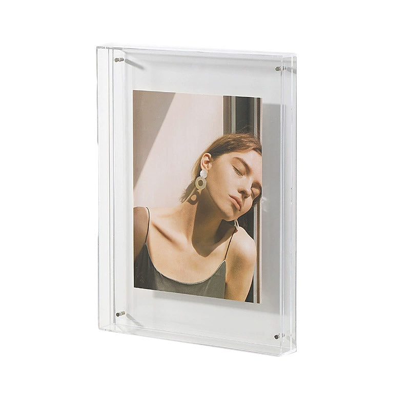Acrylic Photo Frame Double-Sided Clear Display with Screw Mount – 16x21cm - Colorful 8