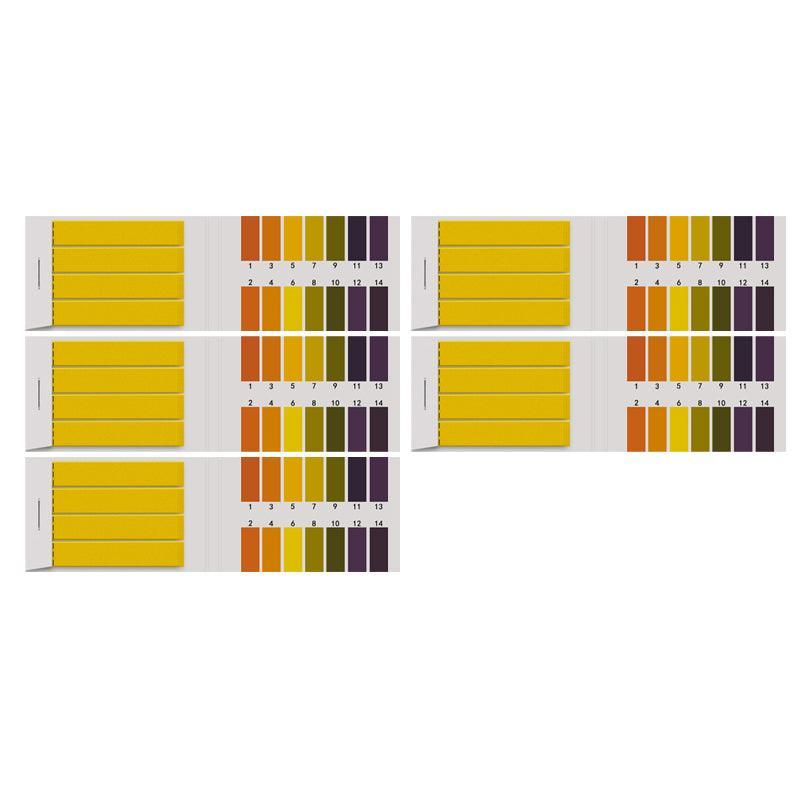 pH Test Strips Universal Litmus Paper for Water Saliva Urine Pool Soil Liquid 1-14 - 80PCS (1 Book) 8