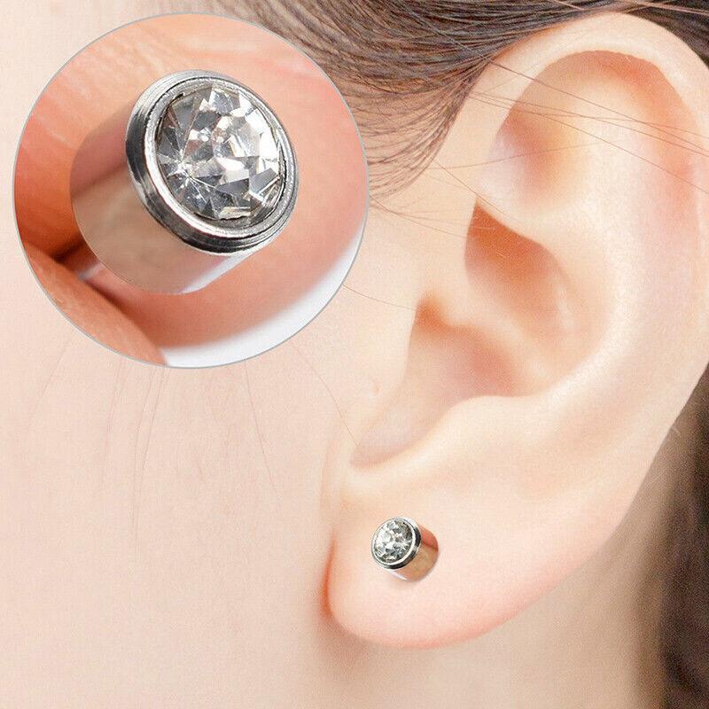 Disposable Sealed Ear Piercing Gun Kit Tool With 316L Stud Bone With Gem 1Pc - Pink 5