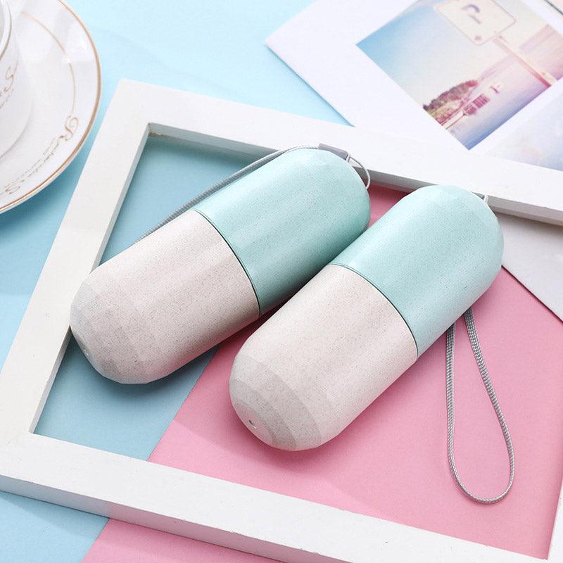 Sealed 7 Compartment Rotating Pill Box Weekly Travel Capsule Organizer Case 4